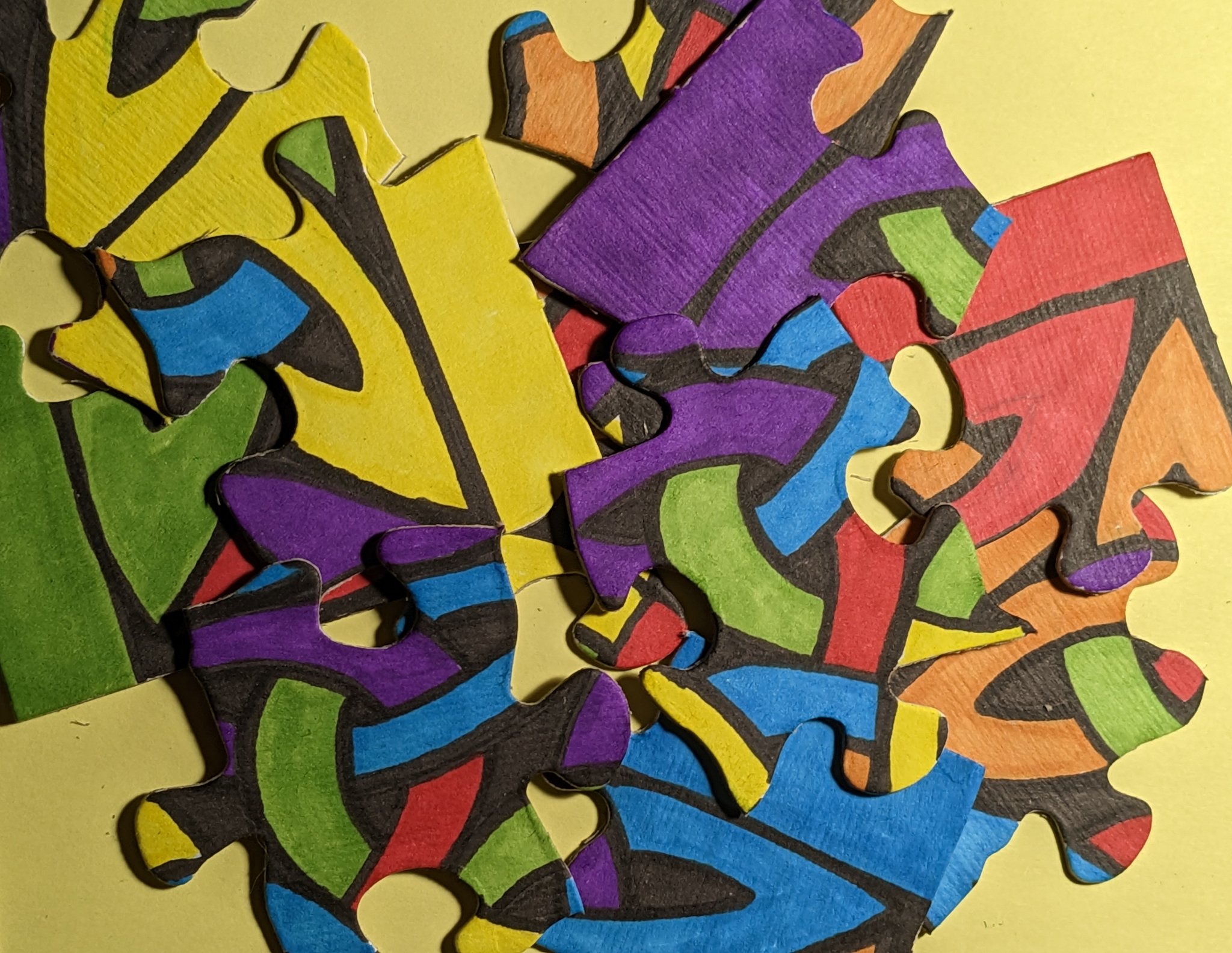 jigsaw puzzle pieces